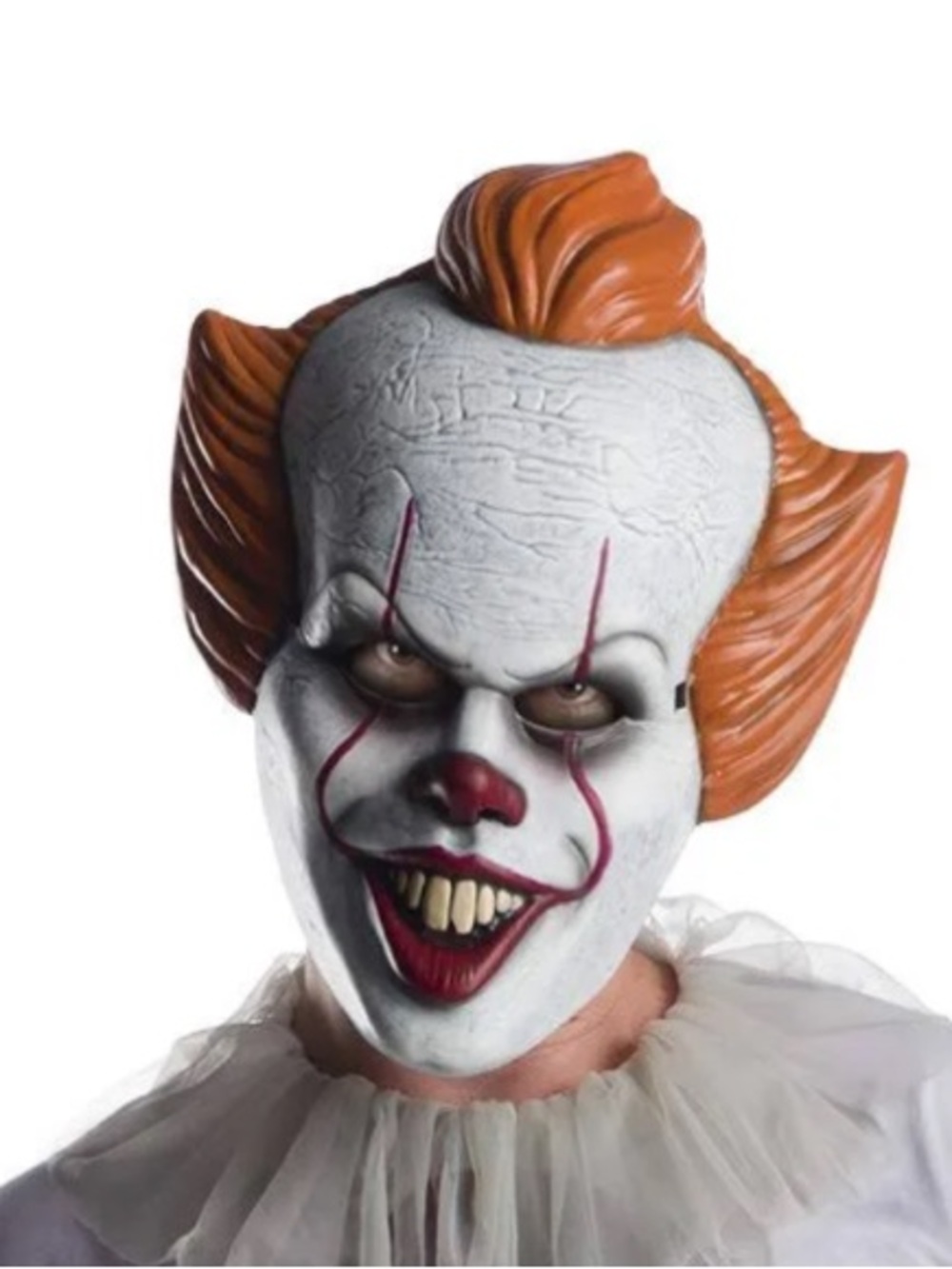 IT Pennywise evil clown plastic mask adult size